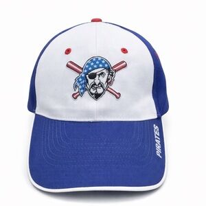 Pittsburgh Pirates Jolly Roger American Flag Adjustable Hat MLB Baseball